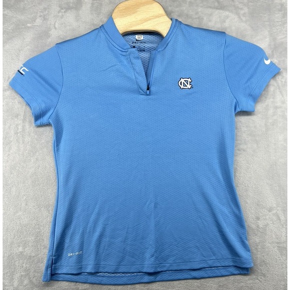 Nike Dri-Fit‎ UNC North Carolina Tar Heels Golf Polo Shirt Team Issued Women's M - Picture 1 of 5
